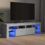 Meuble tv led gris béton 140x35x40 cm - sonew - contemporain - design - porte(s) et tiroir(s) Meuble tv led gris béton 140x35x40 cm - sonew - contemporain - design - porte(s) et tiroir(s)