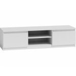 Meuble tv - vivaldi - malawi - blanc - 140 cm - design moderne et fonctionnel
