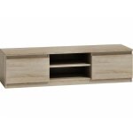 Meuble tv - vivaldi - malawi - chne sonoma - 140 cm - design minimaliste