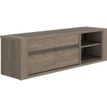 Meuble tv marceau ? coloris ch�ne reed ? 190 � 48 � 57 cm ? gami