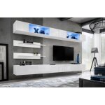 Ensemble meuble tv mural fly i3 320cm blanc