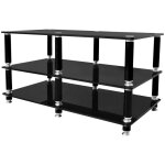 Meuble tv - norstone - stabbl av - noir - charge max 74 kg