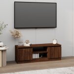 Meuble tv - vidaxl - chêne marron - 102x30x36 cm - montage facile - style contemporain Meuble tv - vidaxl - chêne marron - 102x30x36 cm - montage facile - style contemporain