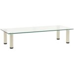 Meuble tv - vidaxl - unité multimédia - verre trempé - 80x35x17 cm - design contemporain Meuble tv - vidaxl - unité multimédia - verre trempé - 80x35x17 cm - design contemporain