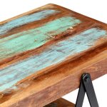 Meuble tv vintage en bois de rcupration massif - vingvo - 160x40x50 cm - 2 tagres - marron - laqu ...