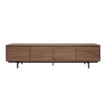 Miliboo - meuble tv vintage bois foncé noyer et métal noir l200 cm manny Miliboo - meuble tv vintage bois foncé noyer et métal noir l200 cm manny