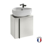 Meuble wc jacob delafon nouvelle vague version gauche blanc brillant