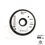 Meule dafftage chane trononneuse pour affteuse mini jolly.  105 mm. epaisseur 3 mm