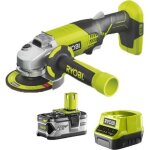 Meuleuse dangle ryobi 18v oneplus r18ag - 140s - batterie lithium - ion 4. 0 ah - chargeur