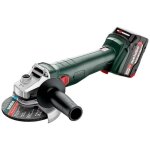 Meuleuse dangle sans fil - metabo - w 18 l 9 - 125 - batterie - 125 mm - m�tal