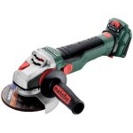 Meuleuse dangle sans fil - metabo - wvb 18 ltx bl 15 - 125 quick - 18 v - metabox 165 l