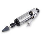 Meuleuse droite pneumatique powerplus - coffret avec 5 meules