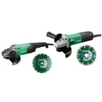 Pack de 2 meuleuses (g13sta 600 w / g23st 2000 w) avec 2 disques diamants en bo�te carton - hikoki - ...