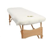 Mfb ® - drap housse de protection pour table de massage blanche classique avec trou visage Mfb ® - drap housse de protection pour table de massage blanche classique avec trou visage