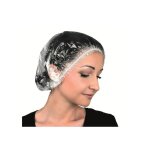 Mfb provence ® - charlotte plastique par 100 - bonnet de douche - bonnet de bain imperméable Mfb provence ® - charlotte plastique par 100 - bonnet de douche - bonnet de bain imperméable
