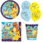 D�coration ( cde 4 ) danniversaire - pokemon - mgs33 - assiettes gobelets serviettes - 8 invit�s - multicolore ...
