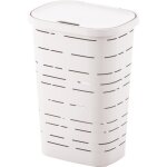 Mhome coffre � linge - 55 l - blanc