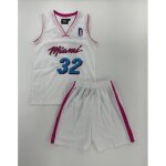 Miami - ensemble basket junior - blanc - 8 ans - blanc - maillot basketball junior Miami - ensemble basket junior - blanc - 8 ans - blanc - maillot basketball junior