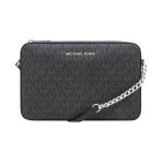 Sac bandouli�re - michael kors jet set crossbody mk signature noir