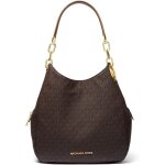 Sac à bandoulière - michael kors - lillie grand - cuir marron - mixte - fermeture zippée Sac à bandoulière - michael kors - lillie grand - cuir marron - mixte - fermeture zippée