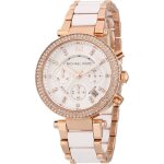 Montre - michael kors - mk5774 - chronographe - quartz - blanc et dor�