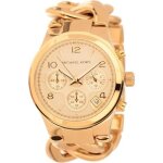 Montre femme - michael kors - quartz chronographe - bracelet cha�ne dor� - etanche 5 atm