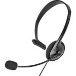 Renkforce micro - casque supra - auriculaire filaire mono noir volume rglable mise en sourdine du microphone ...