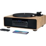 Micro - chane bluetooth avec platine - thomson - noir / bois - radio fm / cd / mp3 / usb 60w tourne ...