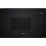 Micro - ondes + grill encastrable - siemens iq300 - be523lmb1f - noir - 1 mode de cuisson - 382 x 594 ...