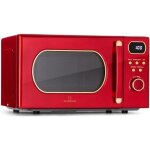 Micro - ondes avec grill - klarstein - julieta - 800 w - 20l - 8 programmes automatiques - rouge