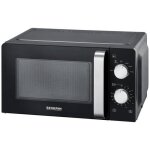 Micro - ondes severin - 17l - 700w - noir / argent - 6 niveaux de puissance - 2 programmes de dconglation ...