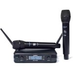 Micro sans fil - woodbrass - uhf 2m - multi - 60 mtres de porte - 2 micros - capsules cardiodes
