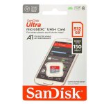 Micro sd - sandisk - ultra - 512go - 150mb / s - classe 10 - u1 - a1