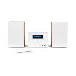 Microchane - thomson - cosy mic121bt - lecteur cd bluetooth radio fm mp3 usb - bois et blanc