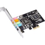 Microconnect carte son 24 bits 192 khz 5. 1 pcie cmi - 8738