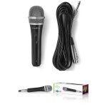 Microphone dynamique pro filaire cardiode karaok cble dtachable 5. 00 m 50 hz - 15 khz 600 ohm - ...
