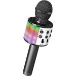 Microphone karaok sans fil microphone karaok pour enfants avec lumire led dansante microphone bluetooth ...