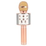 Microphone sans fil bluetooth - hobby tech - ws858 - or rose - karaok� - haut - parleur int�gr�