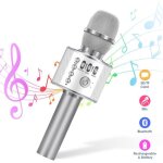 Microphone sans fil karaok microphone bluetooth lecteur enregistreur mini karaok enfant fte familial ...
