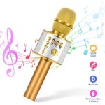 Microphone sans fil karaok microphone bluetooth lecteur enregistreur mini karaok enfant fte familial ...
