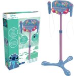 Microphone stitch sur pied ajustable lumineux avec enceinte 2 micros et effets vocaux enceinte bluetooth ...