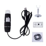 Microscope biologique usb 1000x zoom 8 led - sodial - endoscope loupe numerique camera video avec support ...