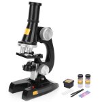 Microscope chimique omabeta - kit de microscope led - jouet jeux table - noir