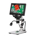 Microscope digital r�solution 1080 grossissement 1 � 1200 fois. avec �clairage et enregistrement photo ...