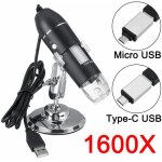 Microscope numrique usb digital 8 led tempsa - grossissement 1600x - zoom - inspection vido en temps ...