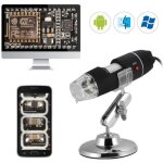 Microscope num�rique xcsource 40x - 1000x zoom usb avec 8 led et stand te895 - blanc