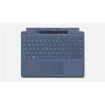 Clavier - microsoft - surface pro x 8 et 9 - bleu sapphire - bluetooth - avec stylet