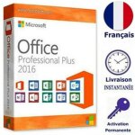 Cl� licence dactivation - microsoft - office 2016 pro plus - t�l�chargement - pc - valide � vie