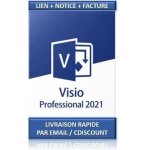 Logiciel - microsoft - visio 2021 professionnel - 1 pc - tlchargement - activation internet