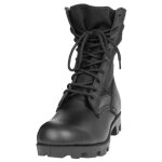 Bottes de combat - mil - tec - us jungle - noir - cuir - hauteur moyenne